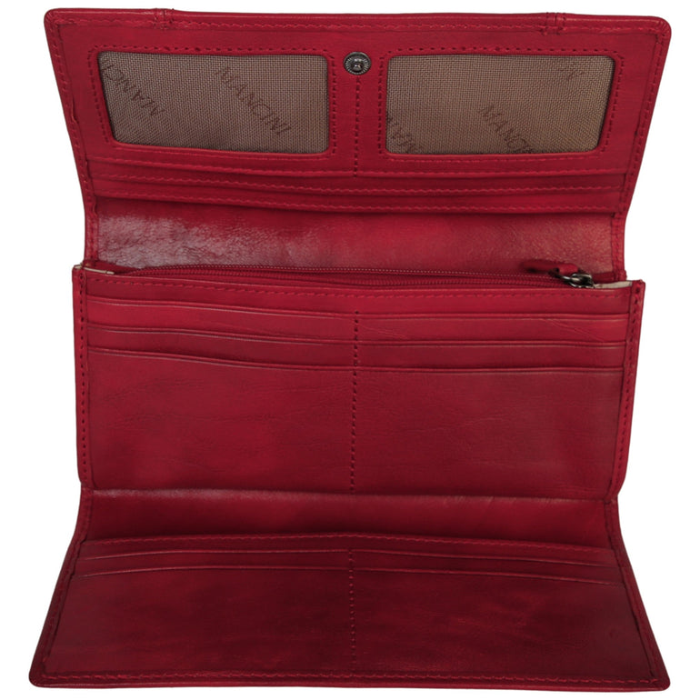 Mancini Pelle D’oro RFID Secure Trifold Wallet