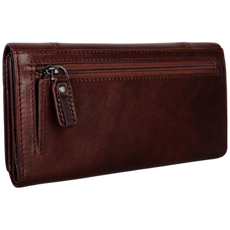 Mancini Pelle D’oro RFID Secure Quad Fold Wallet