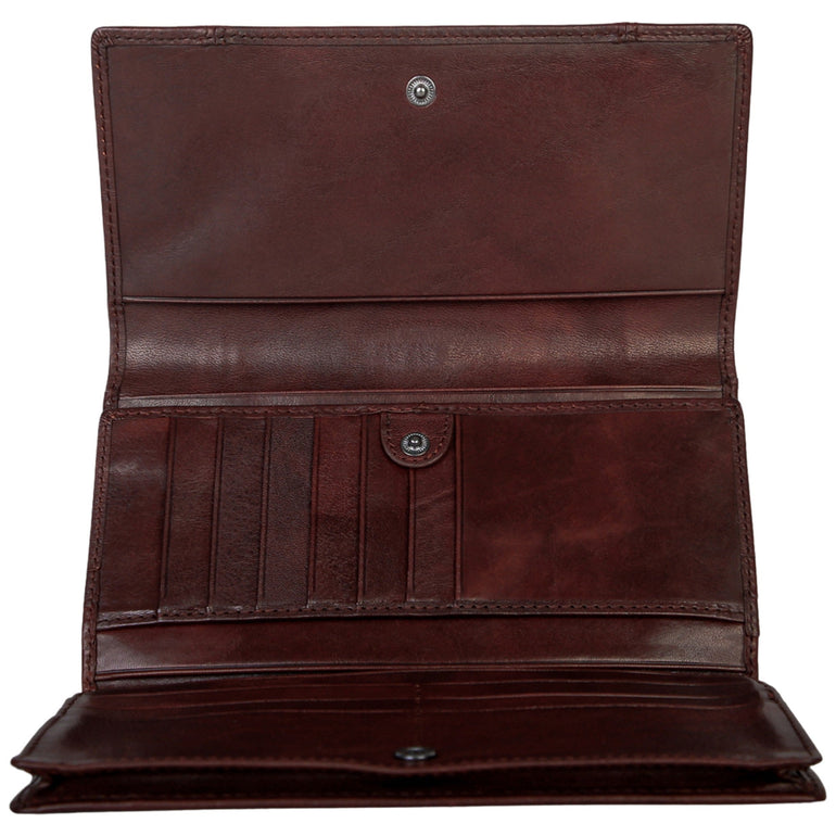 Mancini Pelle D’oro RFID Secure Quad Fold Wallet