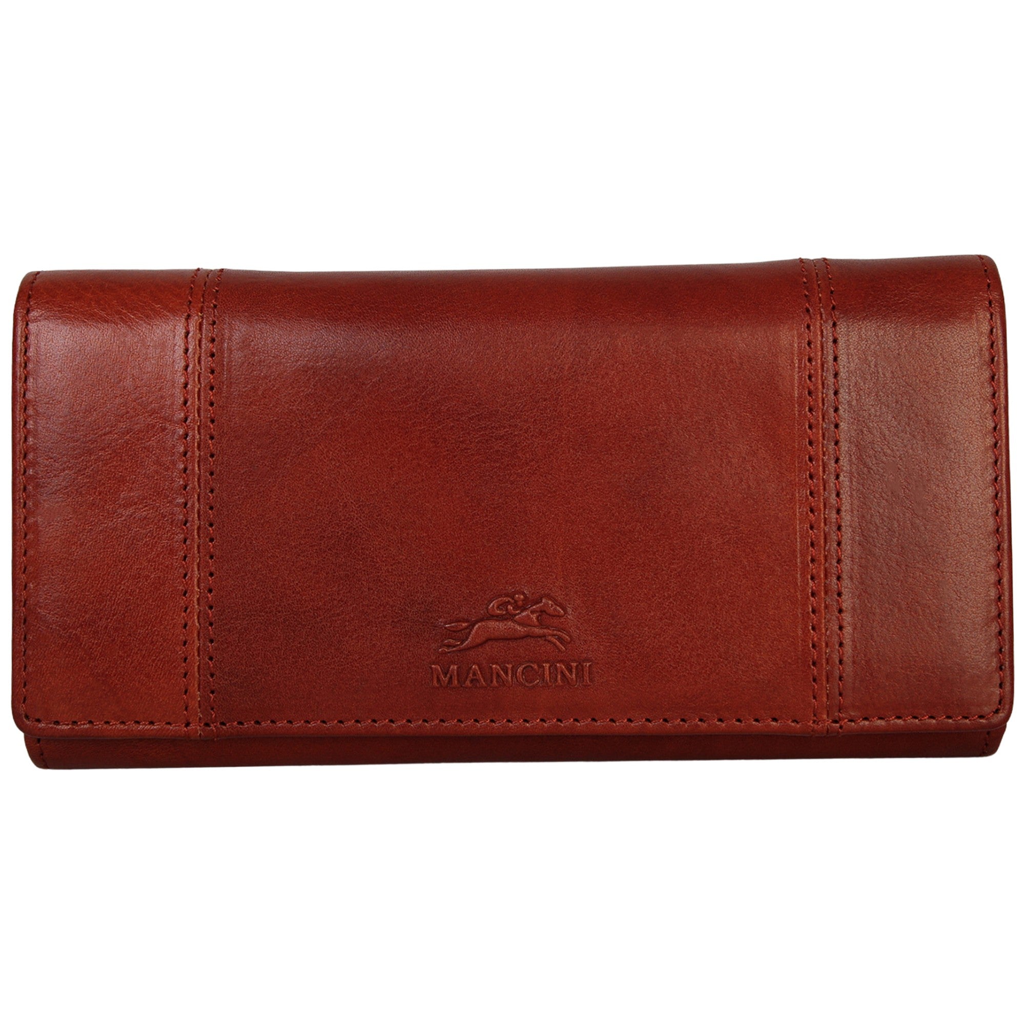 Mancini Pelle D’oro RFID Secure Quad Fold Wallet