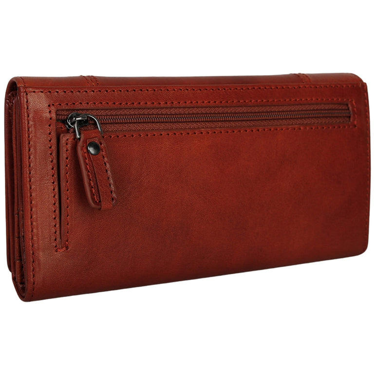 Mancini Pelle D’oro RFID Secure Quad Fold Wallet