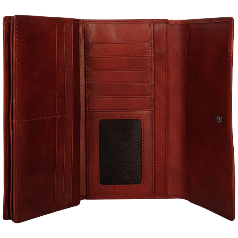 Mancini Pelle D’oro RFID Secure Quad Fold Wallet