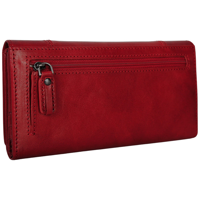 Mancini Pelle D’oro RFID Secure Quad Fold Wallet