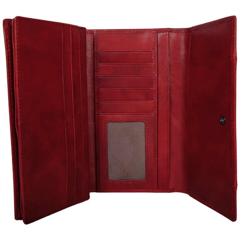 Mancini Pelle D’oro RFID Secure Quad Fold Wallet