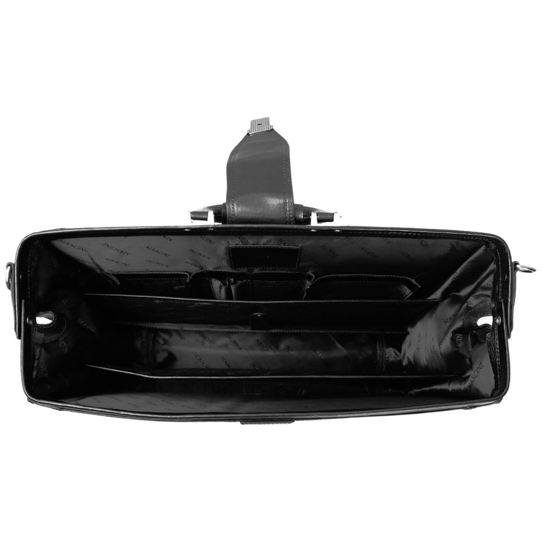 Mancini Pelle D’oro Luxurious 17.3” Laptop Litigator Briefcase