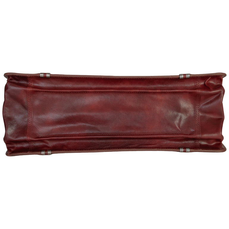 Mancini Pelle D’oro Luxurious 17.3” Laptop Litigator Briefcase