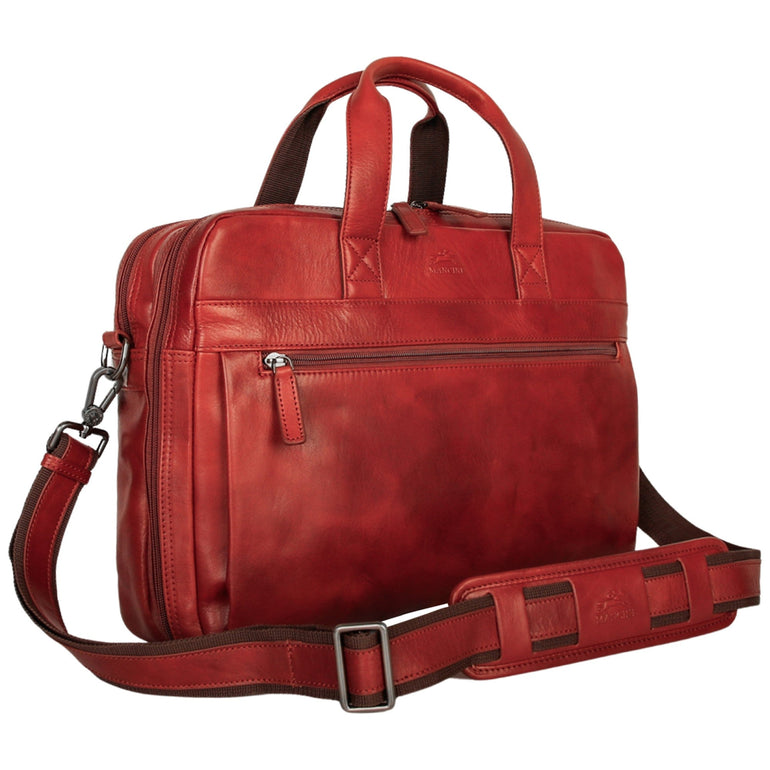 Mancini Pelle D’oro Double Compartment 15.6” Laptop and Tablet Briefcase