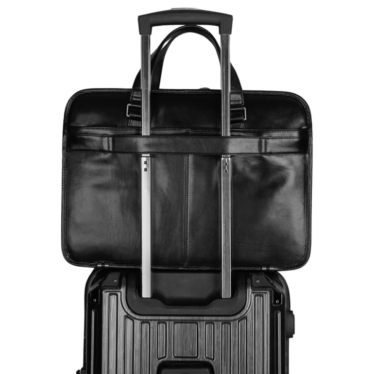 Mancini Pelle D’oro Triple Compartment 15.6” Laptop / Tablet Briefcase