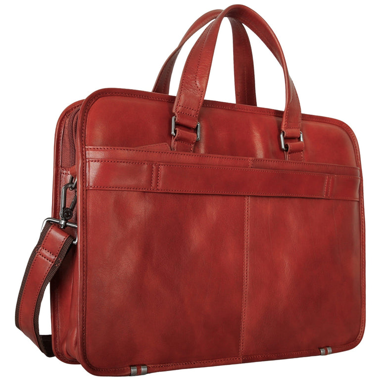 Mancini Pelle D’oro Triple Compartment 15.6” Laptop / Tablet Briefcase