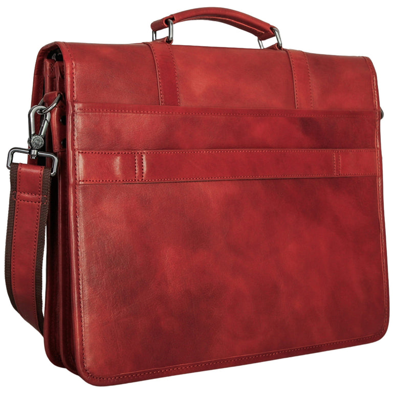 Mancini Pelle D’oro Double Compartment 15.6” Laptop / Tablet Briefcase