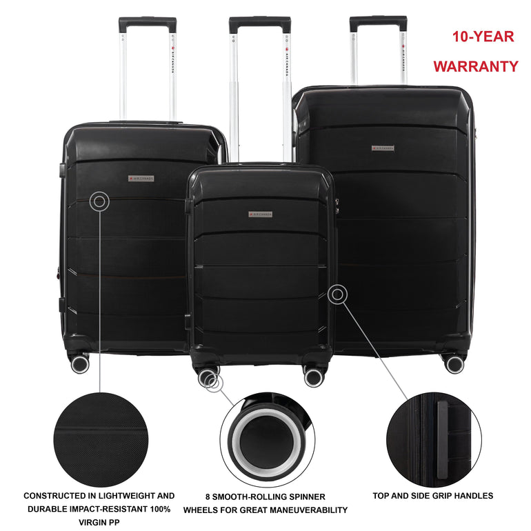 Air Canada Optimum Hardside 3 Piece Luggage Set