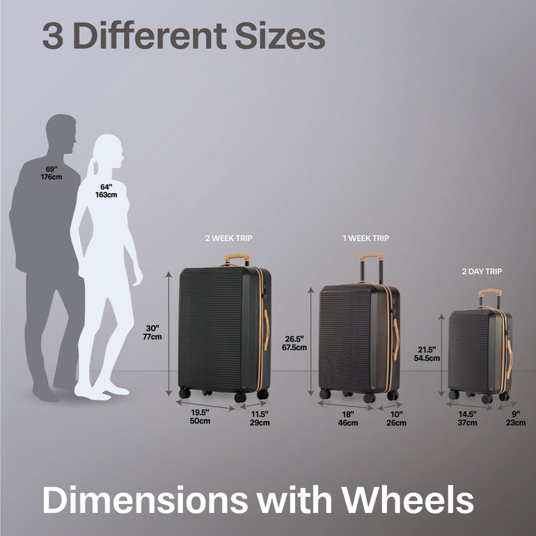 Jetstream Studio Collection 3-Piece Luggage Set