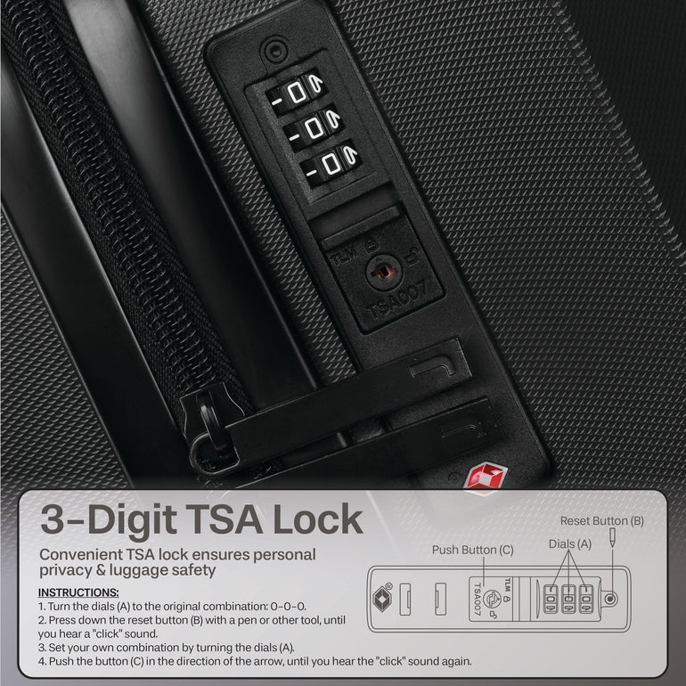 Jetstream Studio Collection 3-Piece Luggage Set