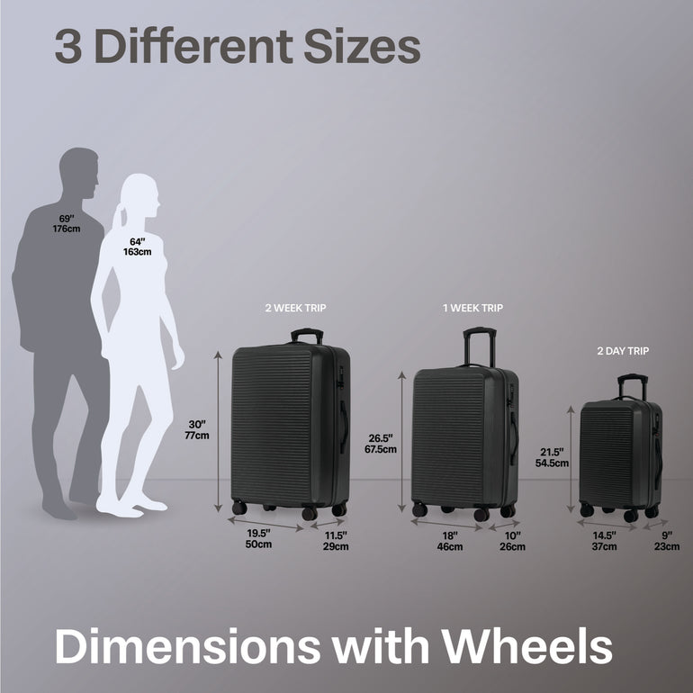 Jetstream Studio Collection 3-Piece Luggage Set