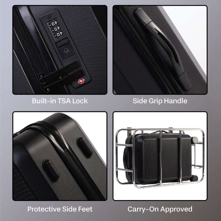 Jetstream 3-Piece Carry-On Luggage & Packing Cube Set