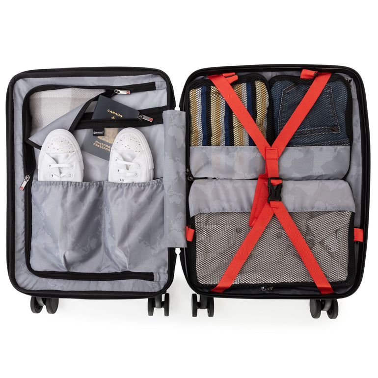 Skross Studio K 20” Hardside Carry-On Luggage with 3 Packing Cubes