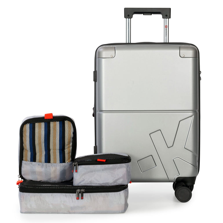 Skross Studio K 20” Hardside Carry-On Luggage with 3 Packing Cubes