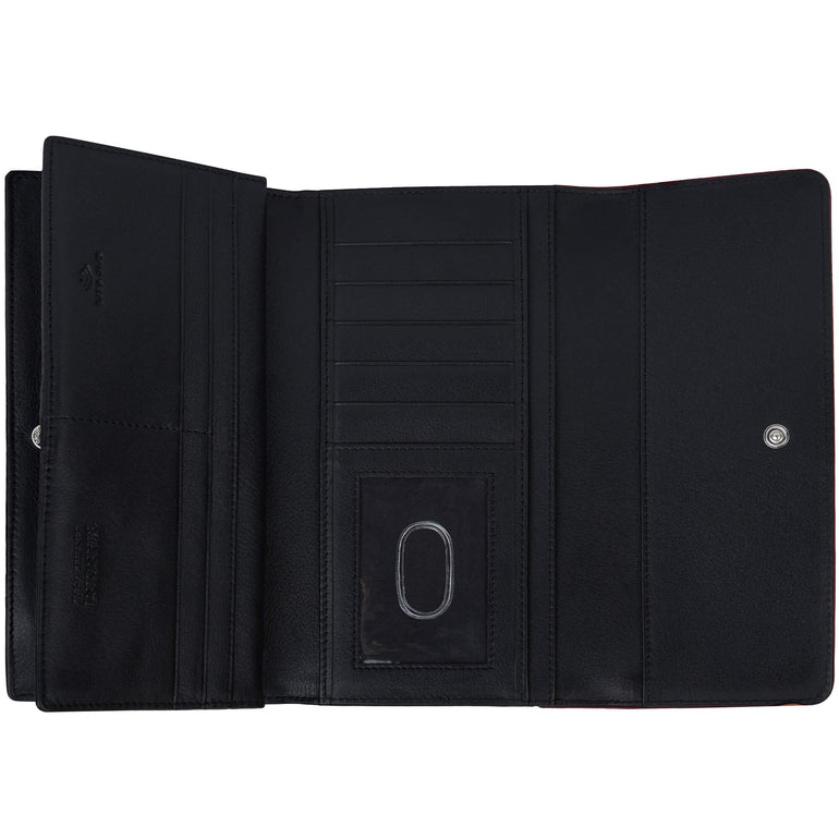 Mancini Sonoma Women’s Quad fold Wallet with Enhanced RFID Protection