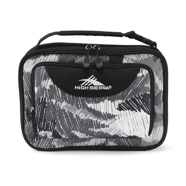 High Sierra Single Compartment Lunch Bag - Scribble Camo