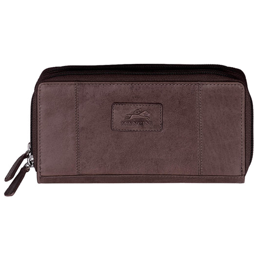 Mancini Collection CASABLANCA Portefeuille « Clutch » pour Dames (Sécurisé RFID)