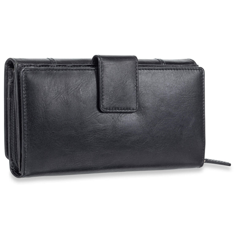 Mancini CASABLANCA Ladies' RFID Secure Medium Clutch Wallet