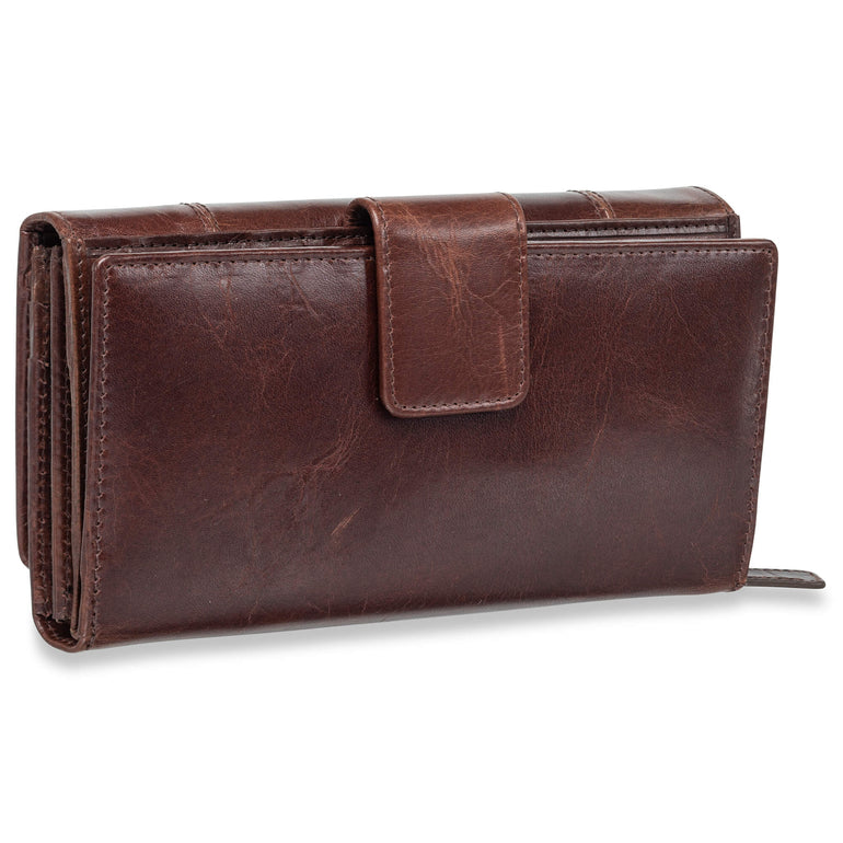 Mancini CASABLANCA Ladies' RFID Secure Medium Clutch Wallet