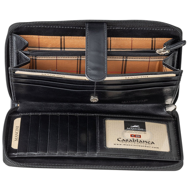 Mancini CASABLANCA Ladies' ''Clutch'' Wallet