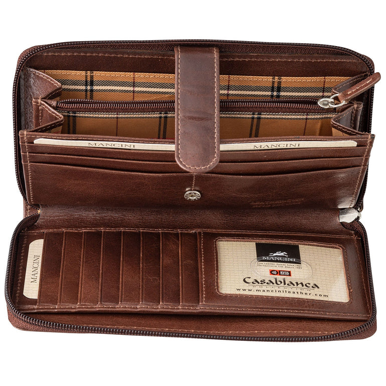 Mancini CASABLANCA Ladies' ''Clutch'' Wallet