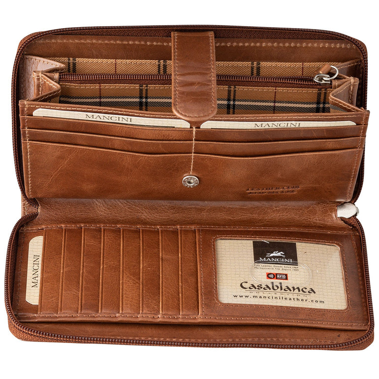 Mancini CASABLANCA Ladies' ''Clutch'' Wallet