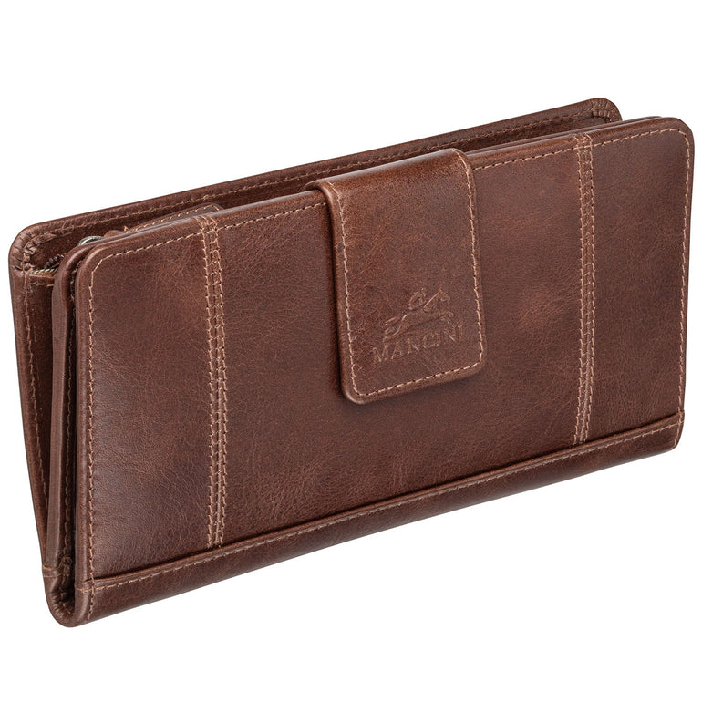 Mancini CASABLANCA Ladies' RFID Secure Clutch Wallet