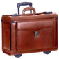Mancini BUSINESS Collection Malette à roulettes en cuir de luxe pour catalogues