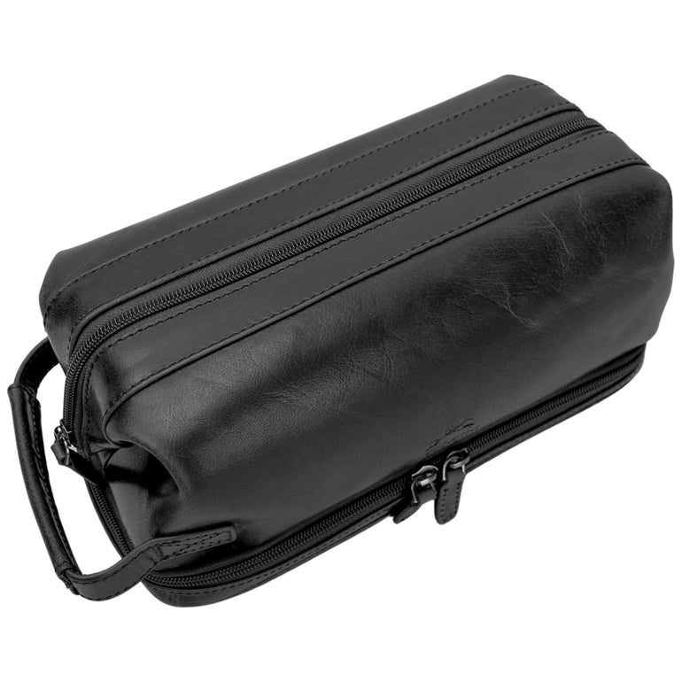Mancini Classic Toiletry Kit with Zippered Organizer