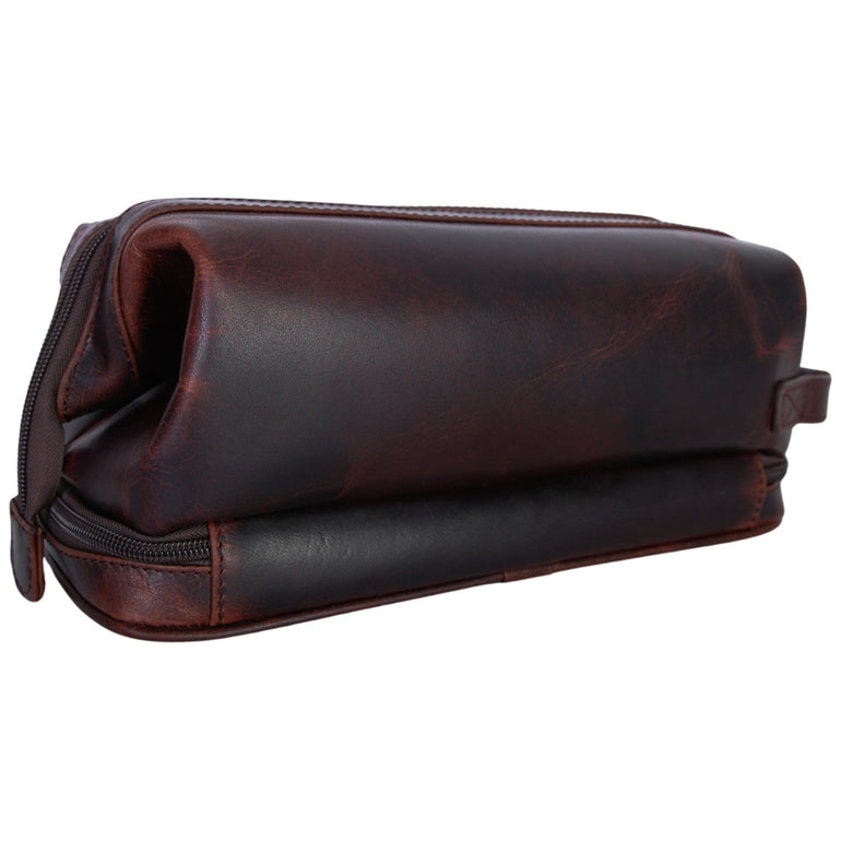 Mancini Classic Toiletry Kit with Zippered Organizer