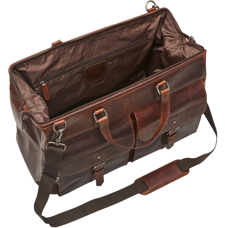 Mancini Buffalo Dowel Rod Duffle Bag for Carry-On Travel