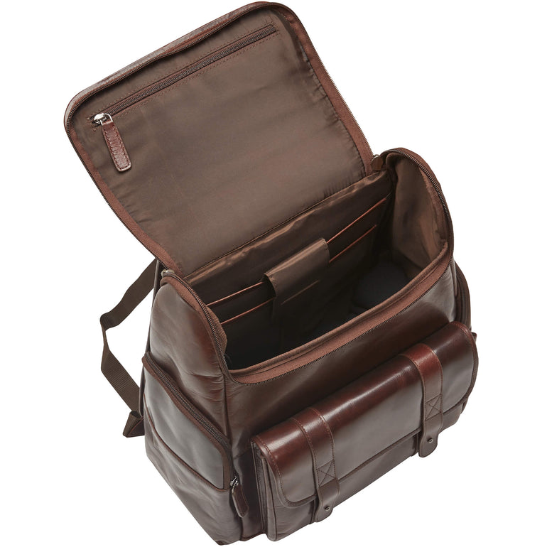Mancini Buffalo Backpack with Zippered Laptop/Tablet Compartment