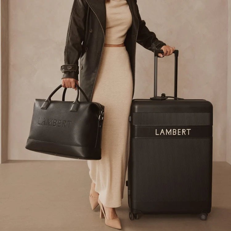 Lambert The Mae - Black Vegan Leather Mini Travel Bag