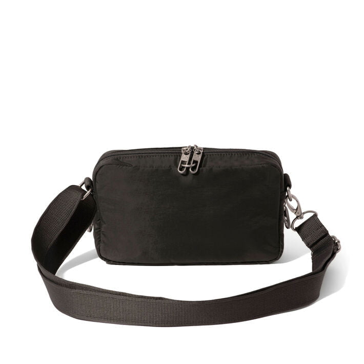Baggallini Securtex Anti-Theft Treasure Crossbody - Charcoal
