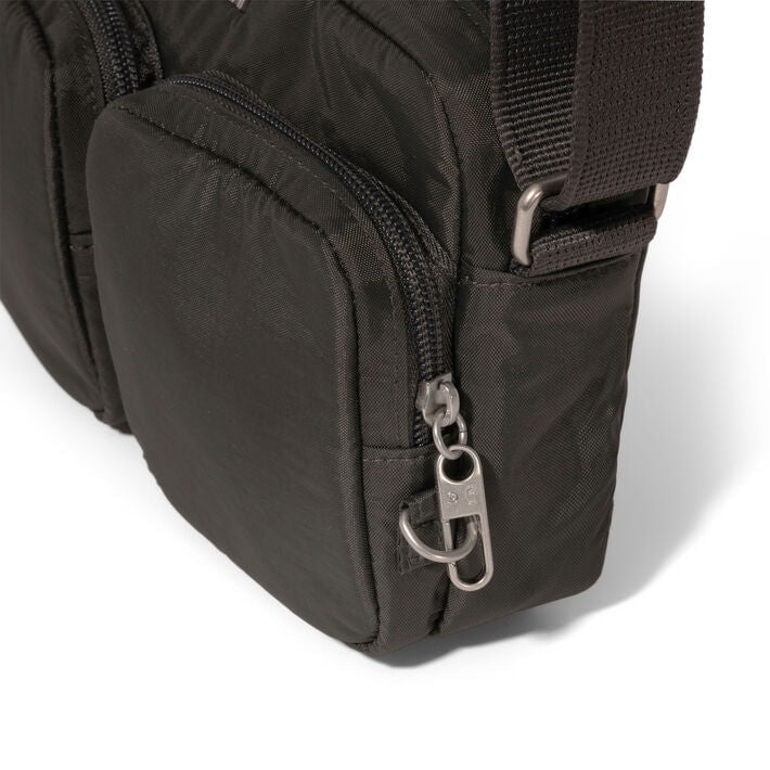 Baggallini Securtex Anti-Theft Treasure Crossbody - Charcoal