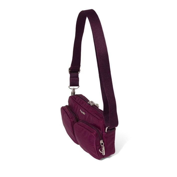 Baggallini Securtex Anti-Theft Treasure Crossbody - Mulberry