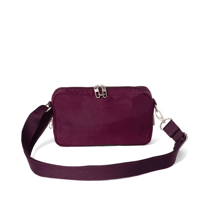 Baggallini Securtex Anti-Theft Treasure Crossbody - Mulberry