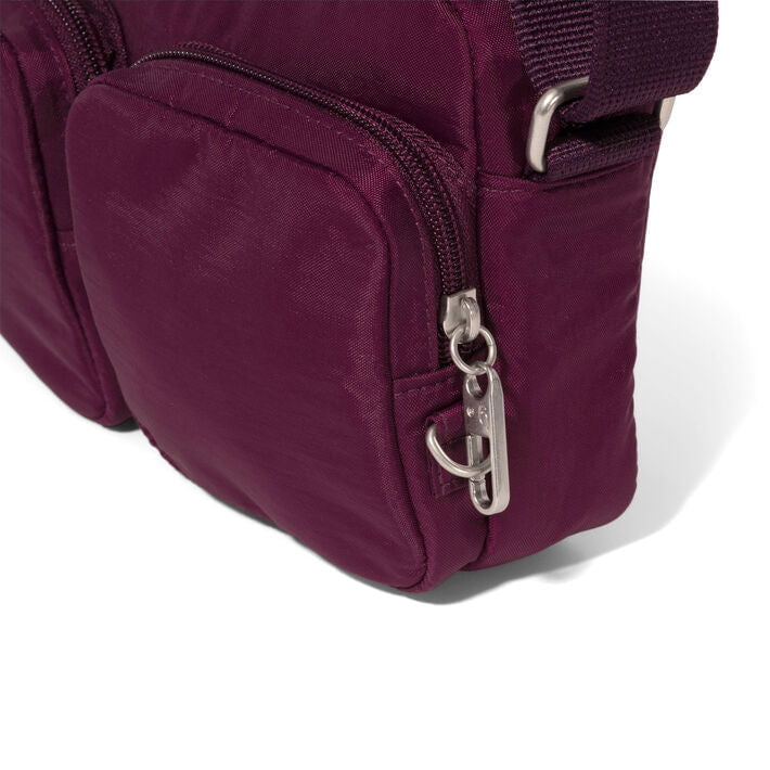 Baggallini Securtex Anti-Theft Treasure Crossbody - Mulberry