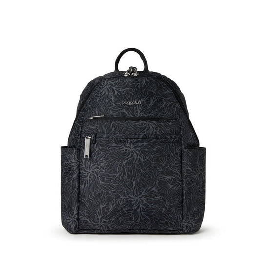 Baggallini Anti-Theft Vacation Backpack - Midnight Blossom