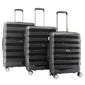 Air Canada Eerie Hardside 3 Piece Luggage Set - Black