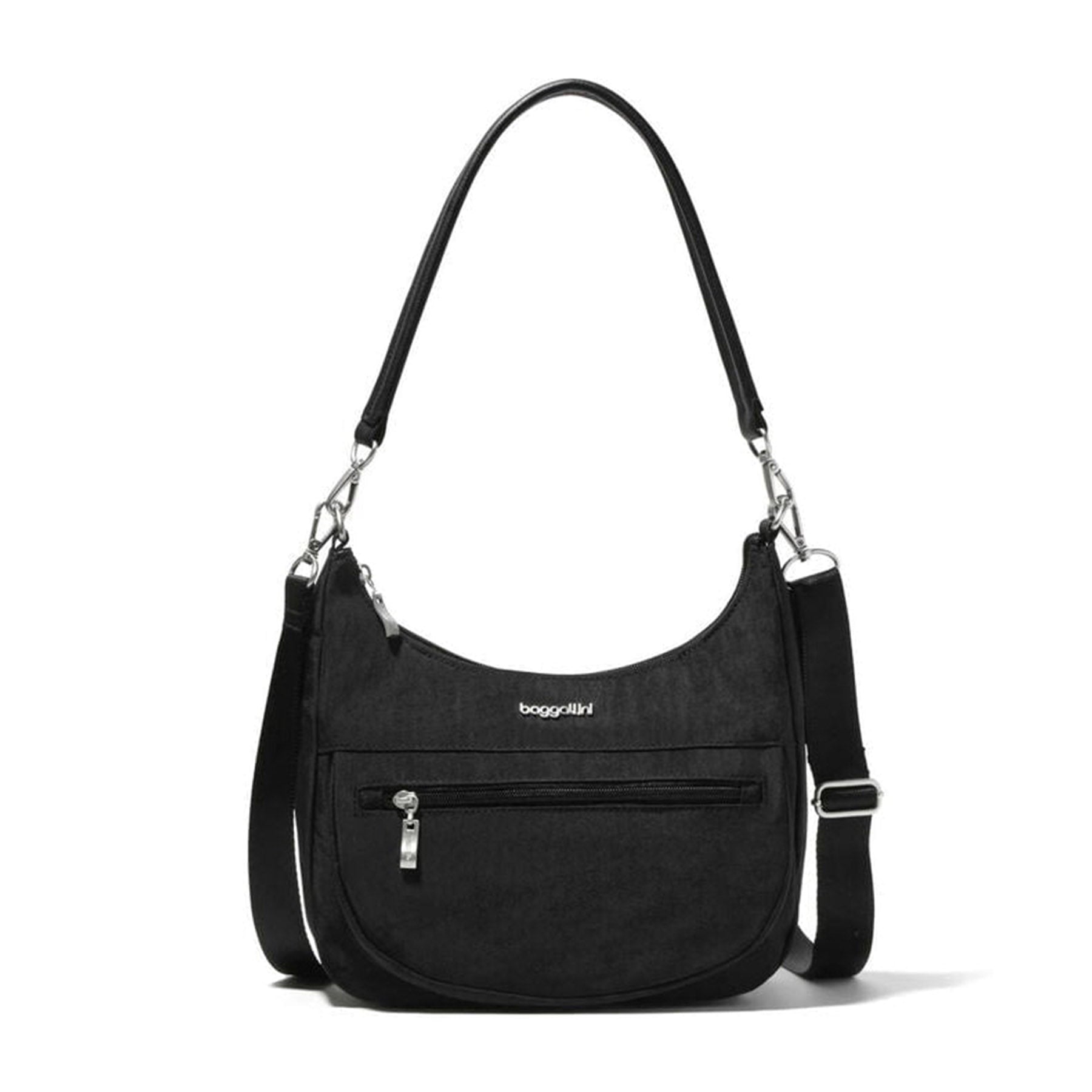 Baggallini Modern Pocket Half Moon Bag - Black