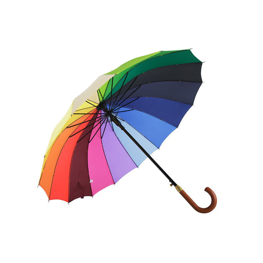 Belami by Knirps The Original 16 Panel Stick Umbrella Wooden Handle and Shaft