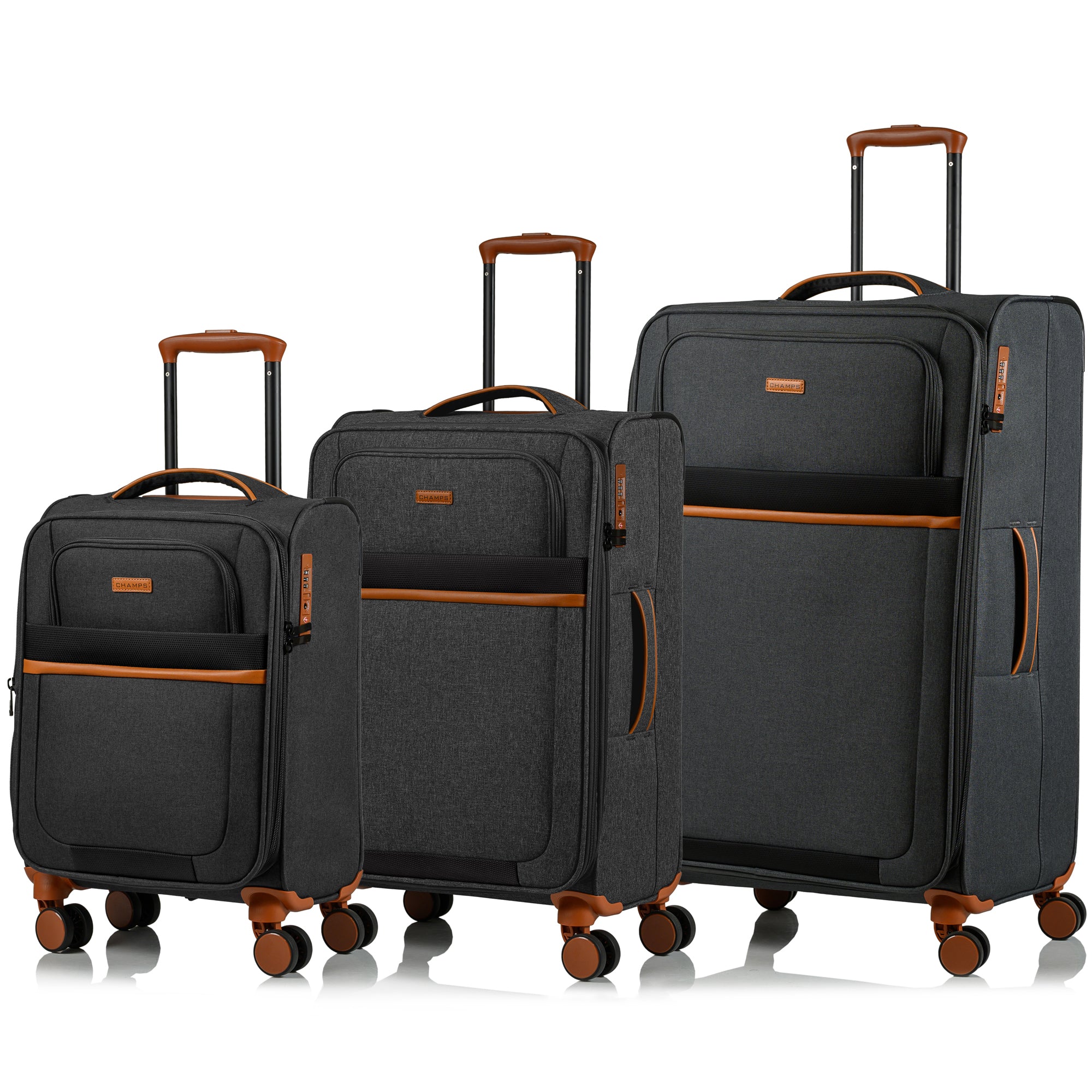 Champs Classic II Expandable 3-Piece Luggage Set
