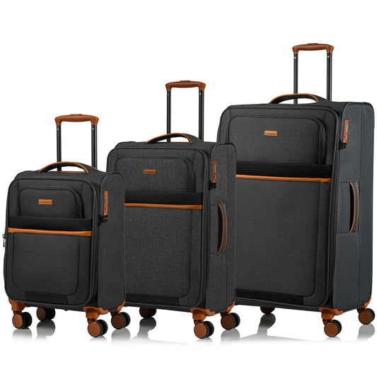 Champs Classic II Expandable 3-Piece Luggage Set