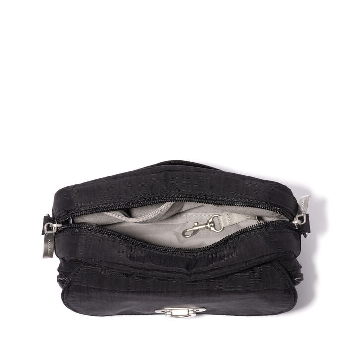 Baggallini Coastal Flip Lock Sac pour appareil photo bandoulière