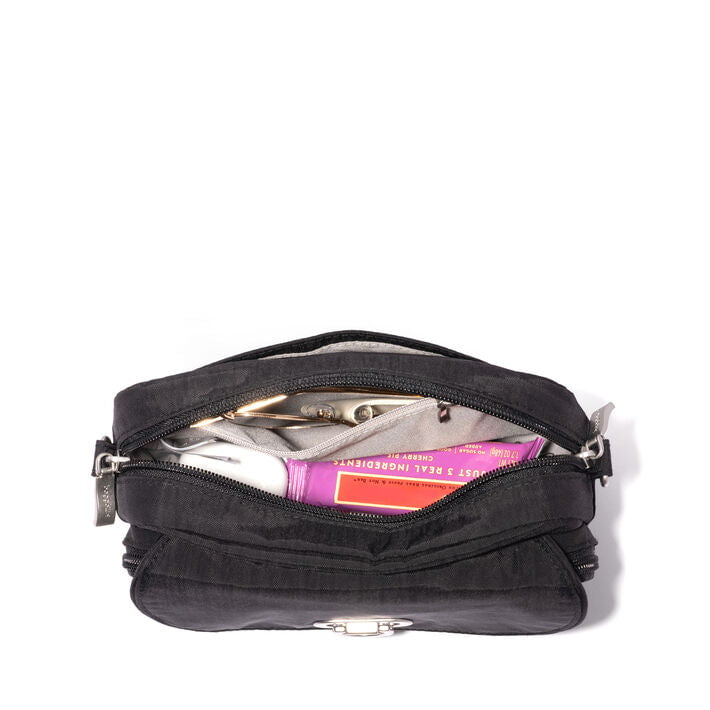 Baggallini Coastal Flip Lock Sac pour appareil photo bandoulière