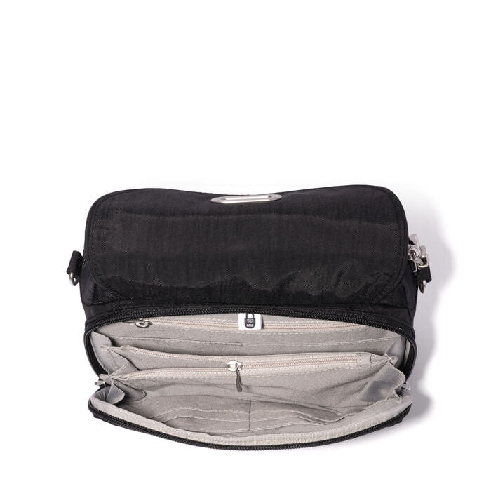 Baggallini Coastal Flip Lock Sac pour appareil photo bandoulière